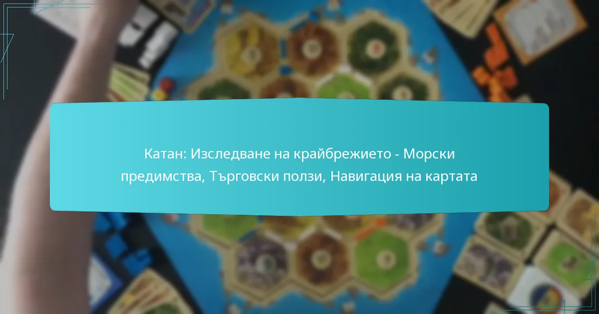 Катан: Изследване на крайбрежието – Морски предимства, Търговски ползи, Навигация на картата