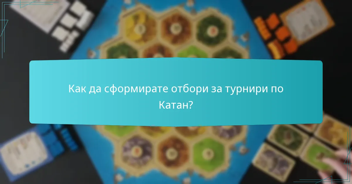 Как да сформирате отбори за турнири по Катан?