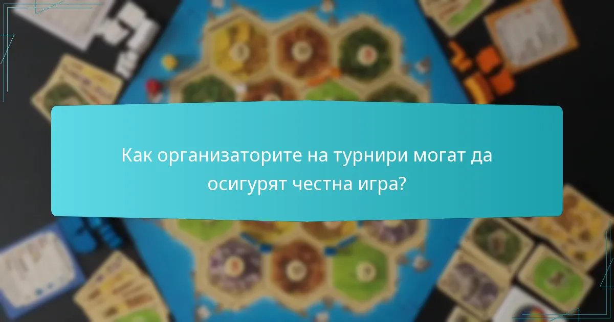 Как организаторите на турнири могат да осигурят честна игра?