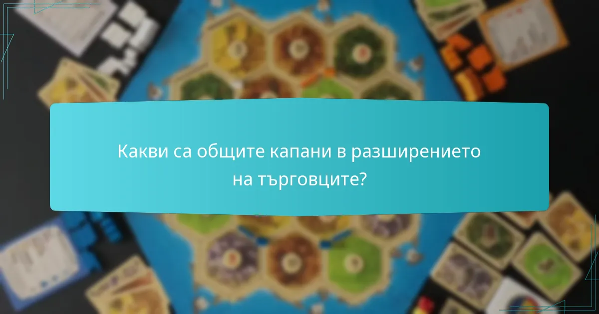 Какви са общите капани в разширението на търговците?